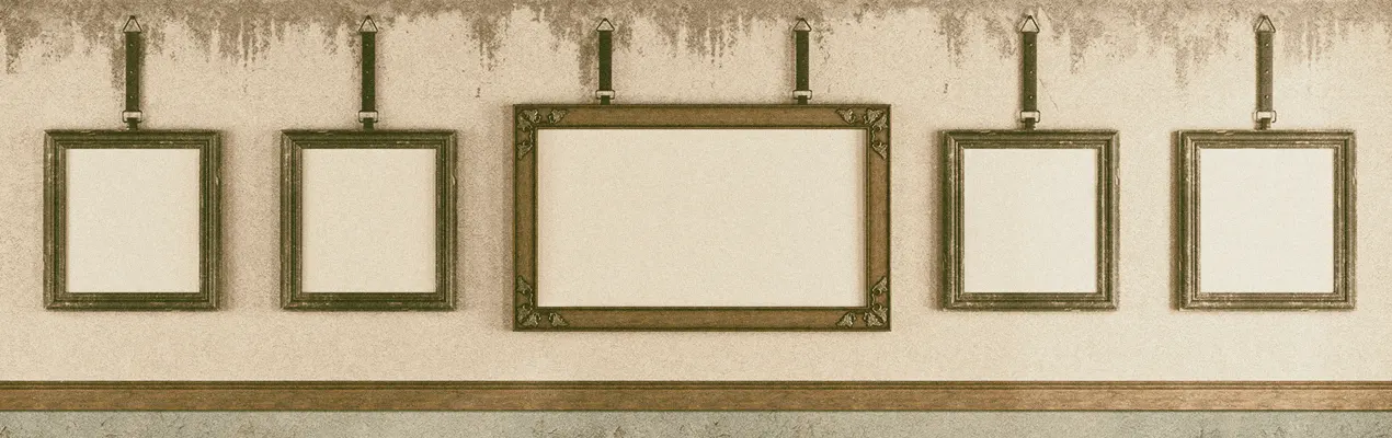 Frames on the wall