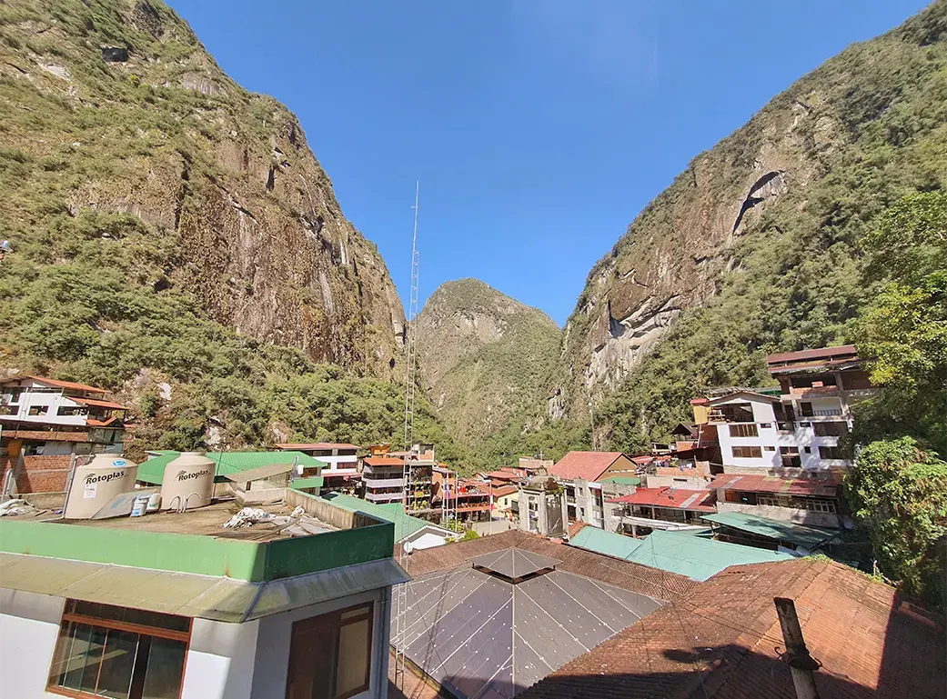 View of our room to Aguas Calientes