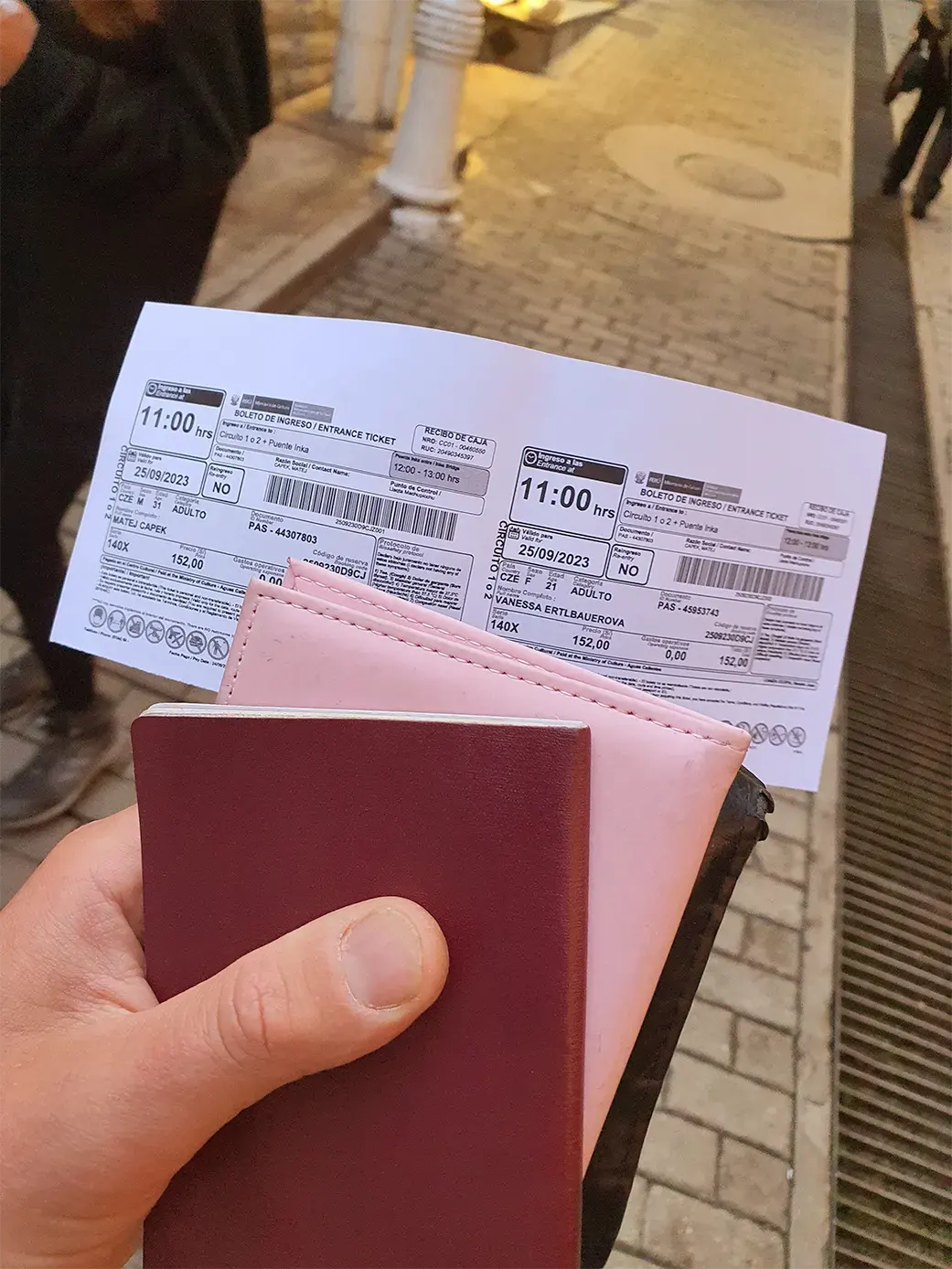Tickets to Machu Picchu