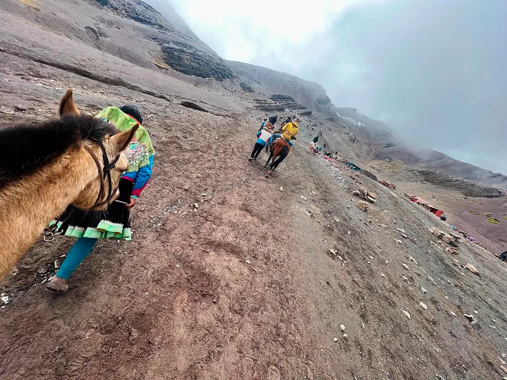 Horseback Riding in Rainbow Mountains