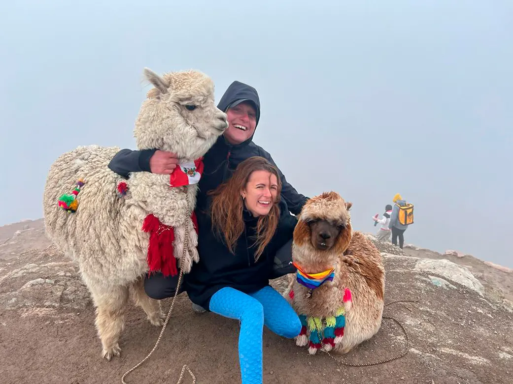 On the Top of Rainbow Mountains