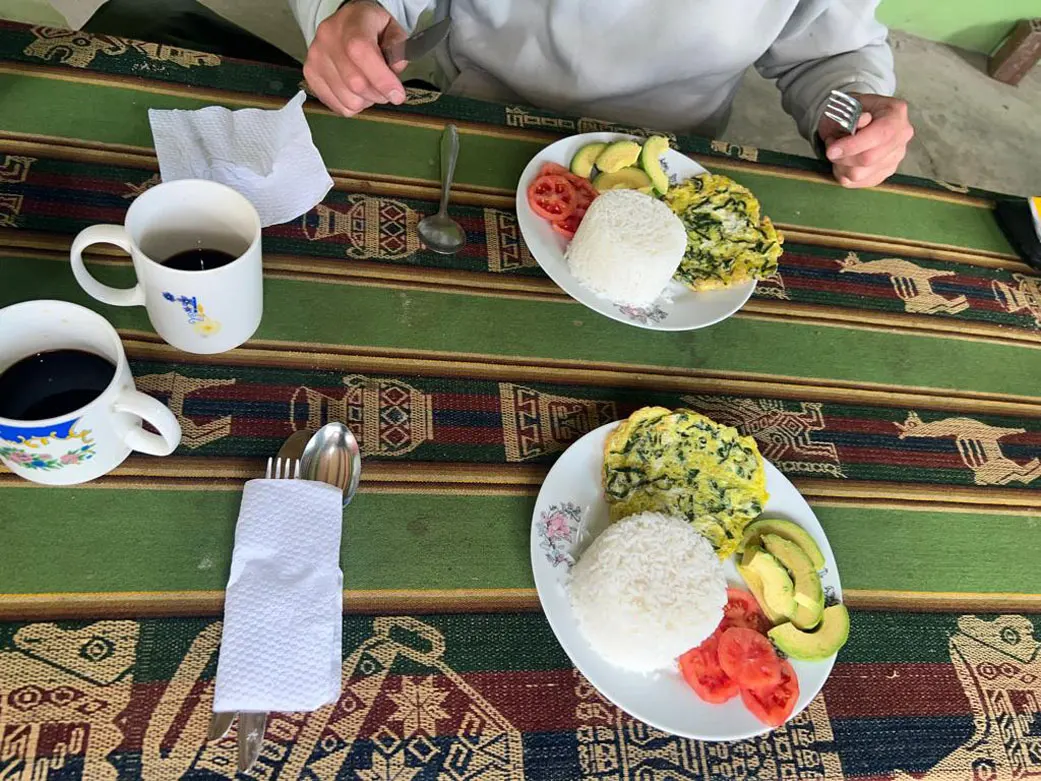 Breakfast in Hostel