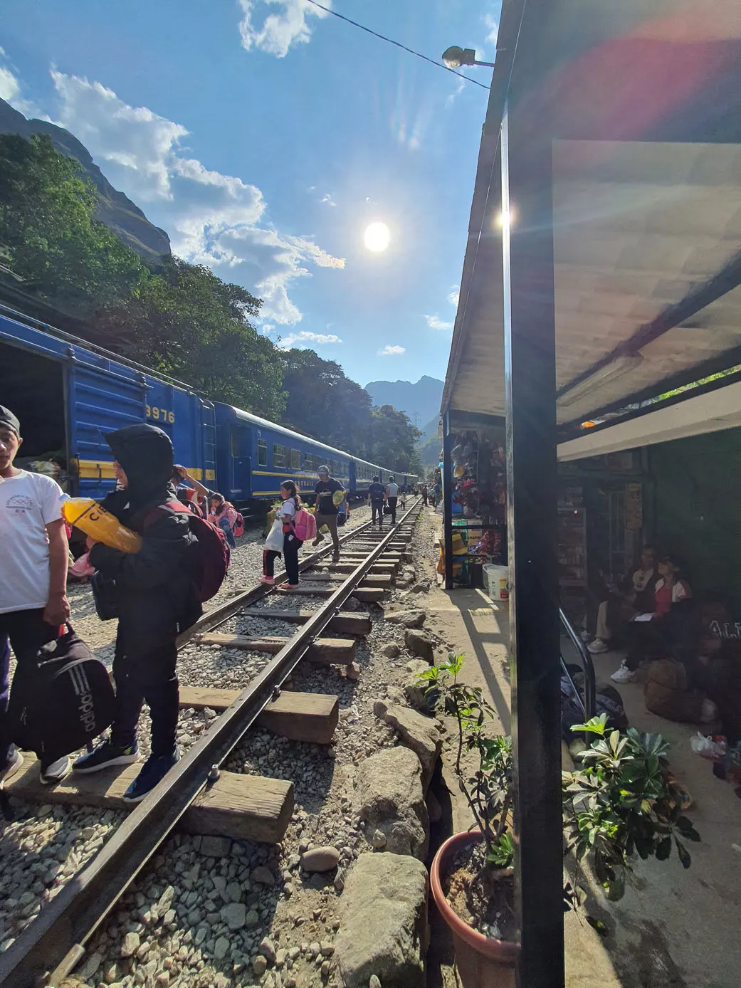 The train station
