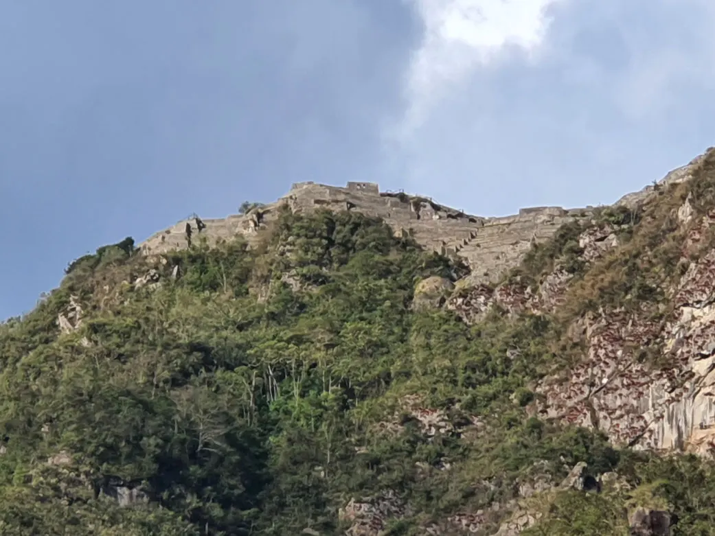 Visible ruins from below